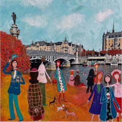 Djurgårdsbron, giclée av Marika Lang