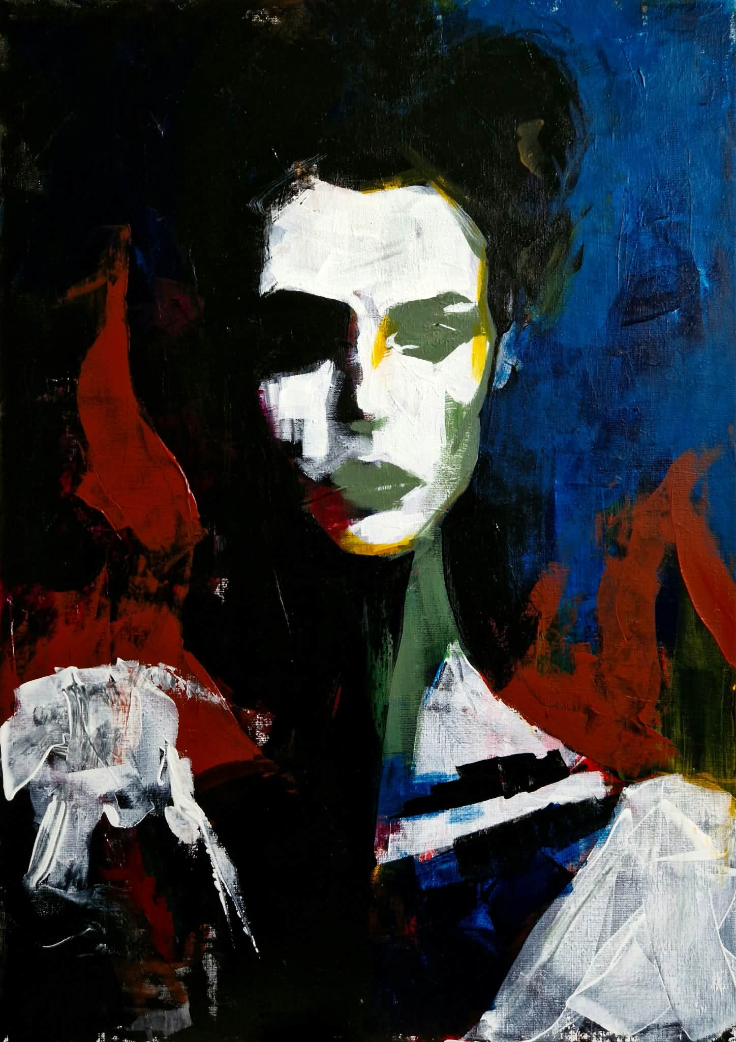 Carolina Bååth, Nothing to break, akryl på duk, 50×70 cm