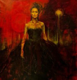 Carolina Bååth, Till tidens ände, akryl på duk, 140×145 cm