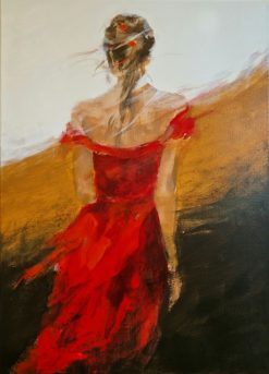 Carolina Bååth, Salta kinder, akryl på duk, 50×70 cm