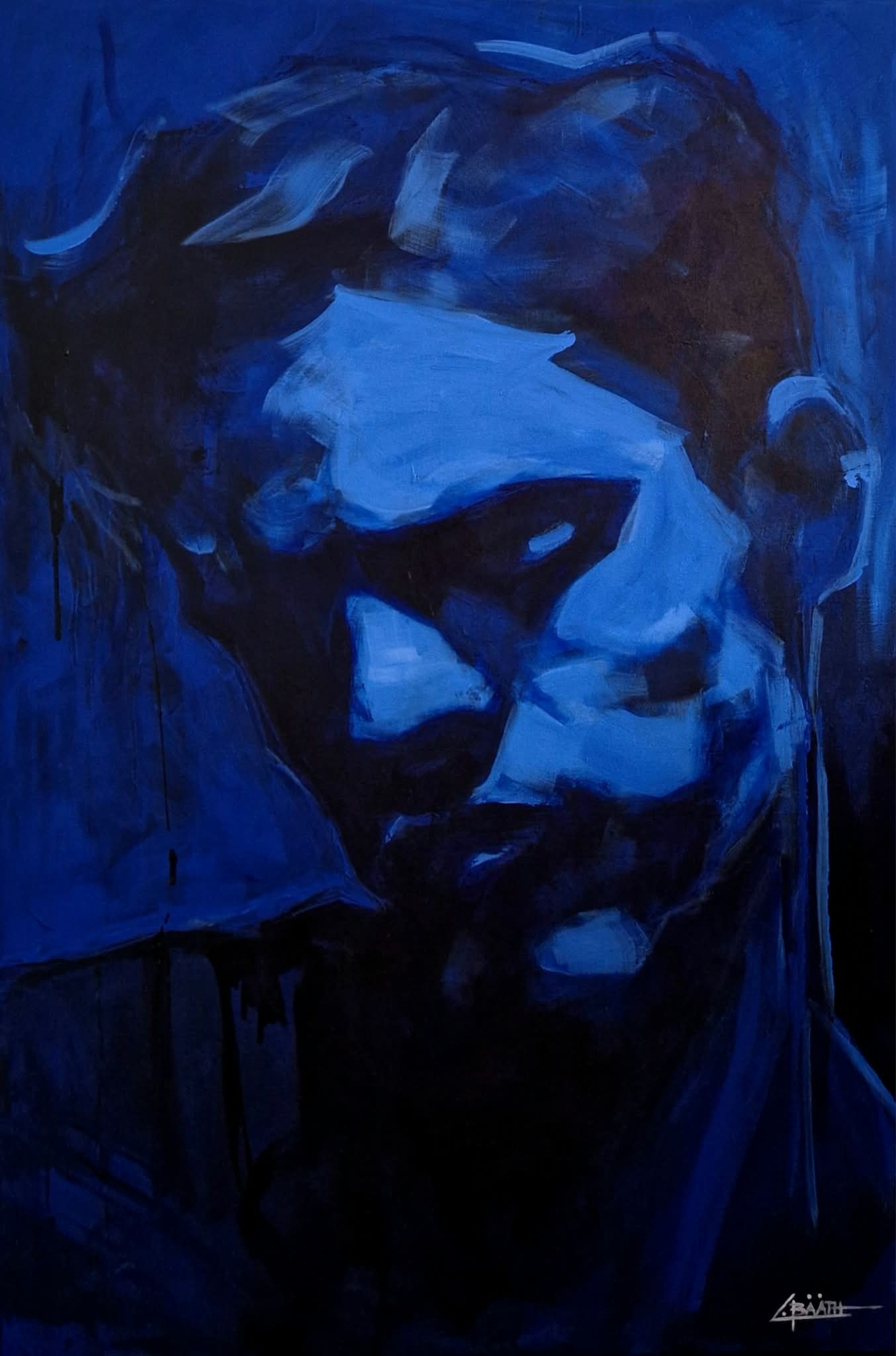 Carolina Bååth, Let’s linger, akryl på duk, 80×120 cm