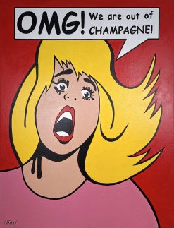 Champagnekrisen, originalmålning av Petter Thoen